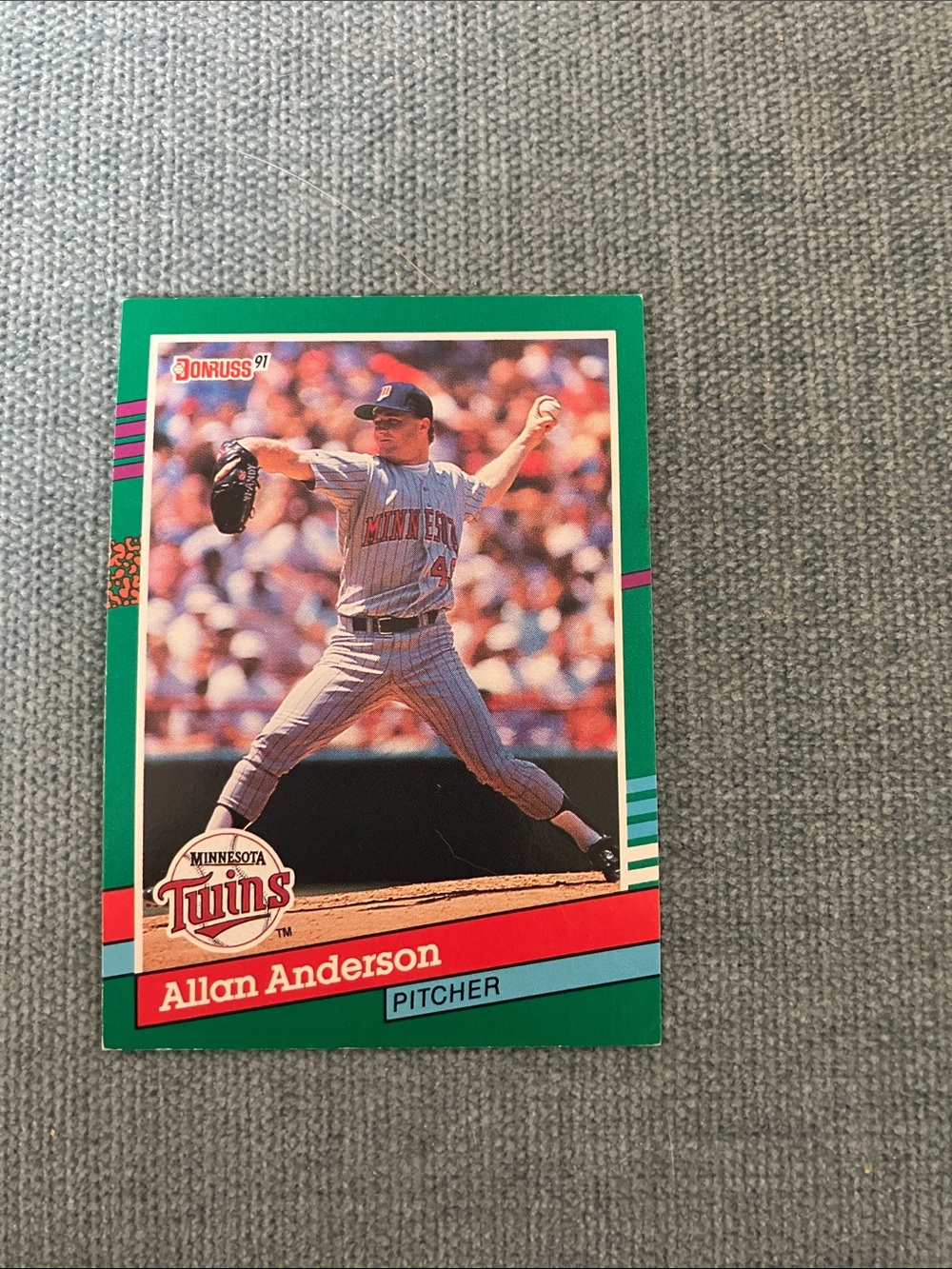 1991 Donruss Minnesota Twins Baseball Card Trading Card